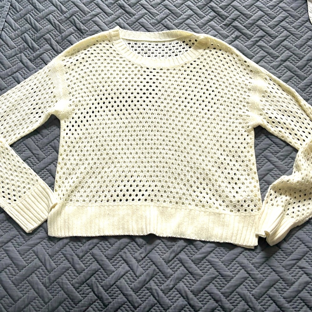 XL Amazon cutout sweater ivory